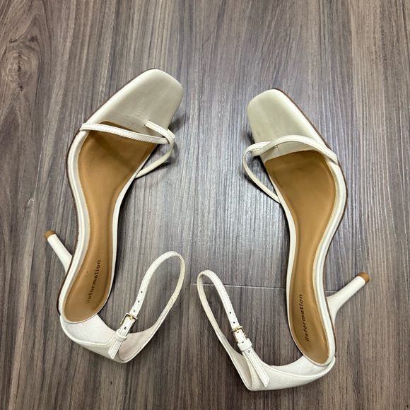 $278 Reformation Gigi Strappy Mid Heel Sandal women sz 6 - Picture 9 of 10